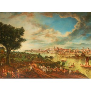 Dariusz Szybinski (1955 Warsaw - 2008), View of Warsaw from Praga, 1990.