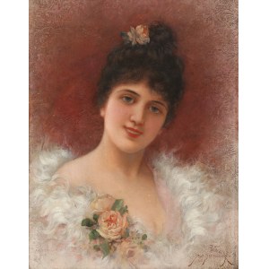 Emile Eisman-Semenowsky (1857 Polska – 1911 Paryż ?), Młoda dama w futrze