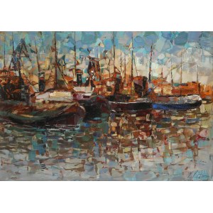 Zbigniew Litwin (1914 Stanisławowo na Podolu- 2001 Gdynia), Port, 1968 r.