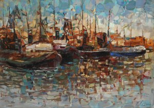 Zbigniew Litwin (1914 Stanisławowo na Podolu- 2001 Gdynia), Port, 1968 r.