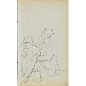 Jacek MALCZEWSKI (1854-1929), Dwaj wiarusi siedzący na ławce