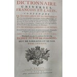 DICTIONNAIRE UNIVERSEL FRANCOIS ET LATIN