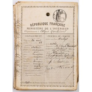 28 WASHINGTON LICENSES, France, 1880-1923