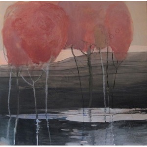 Malgorzata Makarewicz-Kaplinska, Trees over the spillway (2017)
