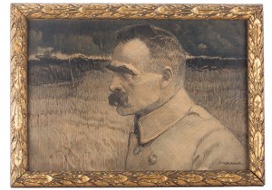 Apoloniusz Kędzierski (1861 Suchedniów – 1939 Warszawa), Portret Naczelnego Wodza, Józefa Piłsudskiego, 1922 r.