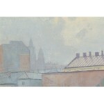 Soter August JAXA-MAŁACHOWSKI (1867-1952), Dachy Krakowa z widokiem na Wawel (1920)