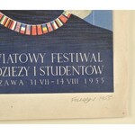 Wojciech FANGOR (1922-2015), Plakat V Światowego Festiwalu Młodzieży i Studentów (1955)