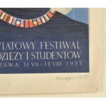 Wojciech FANGOR (1922-2015), Poster of the 5th World Festival of Youth and Students (1955).