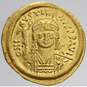 Byzanc.  Justinus II. (565-578). Solidus, minc. Constantinopol, Au 21 mm (4,43 g). SB-345, Sommer-5...