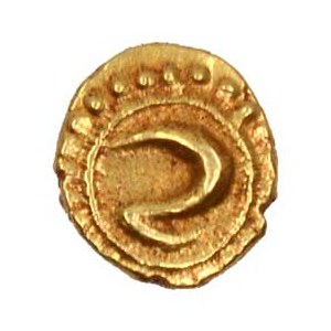 Indie - Mysore.  Tipu (1782-99). Au fanam 1198h (1783)(0,41 g)