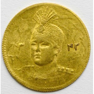Írán.  Ahmad Shah (1909-25). 5000 dinár 1924 (1,37 g). KM-1071