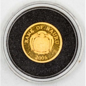Nauru.  10 dollar 2004 Něm. národní museum. Au 999/1000 (1,25 g)