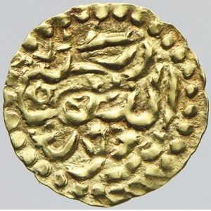Sumatra - Atčih.  Zaqiat Ad-din (1678-88). Au cupang (0,59 g), bez let. a mincovny. Mi.-3950 var.