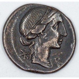 M. Aemilius Lepidus  (43-36 př.n.l.).  Denár. Craw.-291/1, Veselský-1090.  inklusní ražba