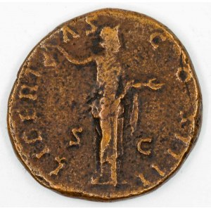 Antoninus Pius  (138-161).  Sestercius. LIBERTAS COS IIII / SC. RIC-916a, Sear2002-4191