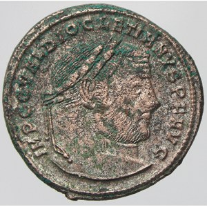 Diocletianus  (284-305).  Follis. R: GENIO POPULI ROMANI TS:A, minc. Thessalonika. RIC-19a.  zb. postř...