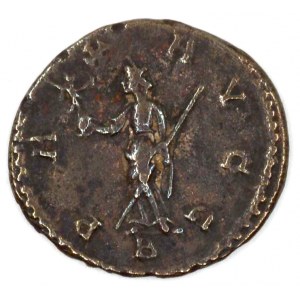 Br. antoninianus, minc. Arelate (A). PAX AVGG, stojící Pax drží Victorii. Sear-3517
