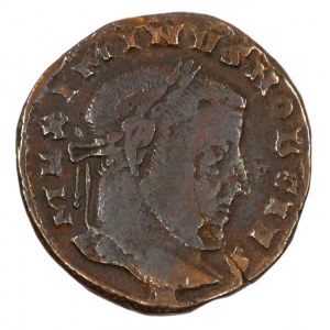 Maximinus II.  (305-308, 309-313). Follis, minc. Tacinum (ST). VIRTVS AVGG. ET CAESS NN, kráčející Mars. Coh.-191, Sear...