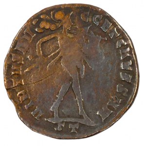 Maximinus II.  (305-308, 309-313). Follis, minc. Tacinum (ST). VIRTVS AVGG. ET CAESS NN, kráčející Mars. Coh.-191, Sear...