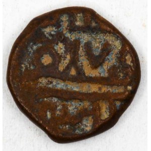 Indie - Nawanagar.  Anonymní 1 dokdo AH 978, imitace mince Muzaffara III. (1561-1573) z Gudžárátu (ražba cca 1570-1850)...