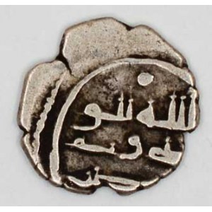 Emír Umer al Habbari (850-890). Ag dirham (11 mm). MN-235.  n. nedor.