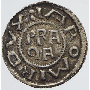 Jaromír (1003, 1004-12, 1033-34). Denár. Cach-273 var. opisu