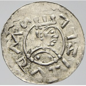 Vratislav II. (1061-92). Denár, nízká koruna. Cach-354