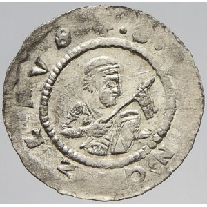 Bořivoj II. (1100-1110). Denár. Cach-423. nedor.