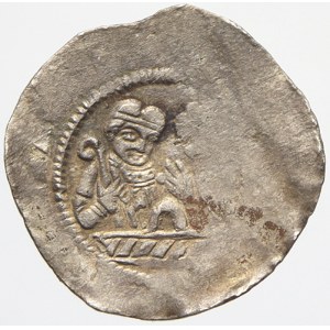 Vladislav II. (1140-58). Denár. Cach-608. z větší části nedor.