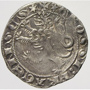 Václav II. (1278-1305). Pražský groš (za uchem chybí lilie). Sm.-2. lehce okr., škr.