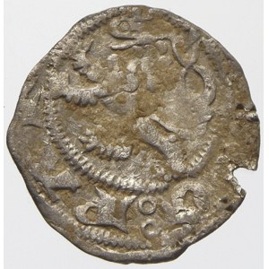 Václav II. (1278-1305). Parvus. okroj., lehce vylom.