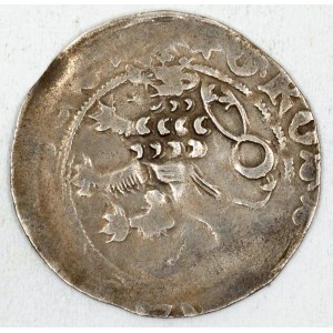 Karel IV. (1346-78). Pražský groš. Pinta-V.c (z let 1370-78, jemnější kresba lva). nedor.