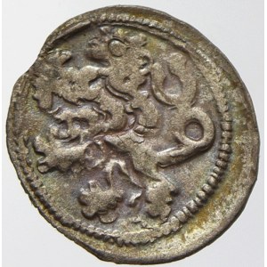 Kruhový peníz, po roce 1469, lev v jemném perlovci. Cn.-75, Ch.-376