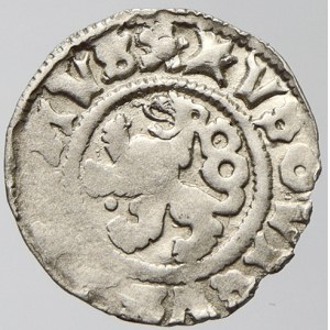 Ludvík I. (1516-26). Bílý peníz, tečka mezi tlapami. nep. nedor.
