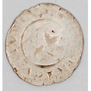 Ludvík I. (1516-26). Bílý peníz, v opisu na začátku a konci kytička, v ploše ražební lesk