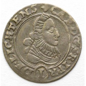 Opava.  Karel z Liechtensteinu (1627-84). 1 krejcar 1629 MW Opava - Vilke