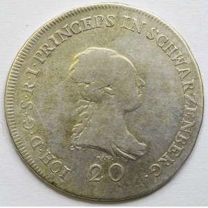 Schwarzenberg, Johann Nepomuk  (1782-1789). 20 krejcar 1783 Vídeň - Cronberg. M.-3237, Don.-3885, Tannich...