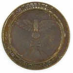 Svátostky.  Sv. Benedikt / sv. Prokop. Litý bronz 27,6 x 24,8 mm, původní ouško
