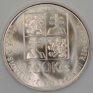 500 Kčs 1992 Komenský