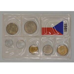 Sada oběhových mincí ČSSR 1981