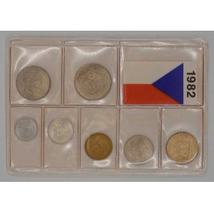 Sada oběhových mincí ČSSR 1982