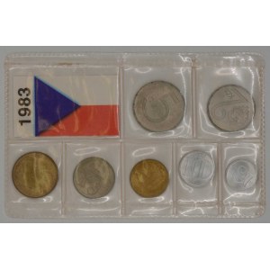 Sada oběhových mincí ČSSR 1983