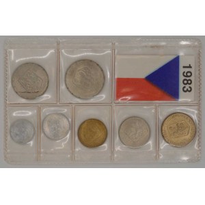 Sada oběhových mincí ČSSR 1983