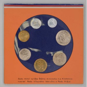 Sada oběhových mincí ČSSR 1988
