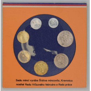 Sada oběhových mincí ČSSR 1989