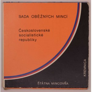 Sada oběhových mincí ČSSR 1989, papírový obal ( obal n. poškoz. )