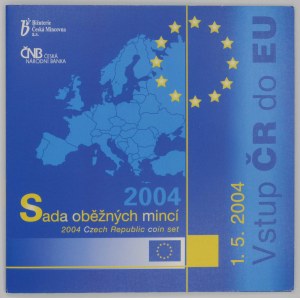 Sada oběhových mincí 2004 Vstup do EU, orig. obal