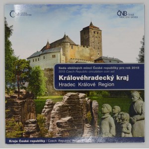 Sada oběhových mincí 2015 Královéhradecký kraj, orig. obal