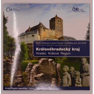 Sada oběhových mincí 2015 Královéhradecký kraj, orig. obal