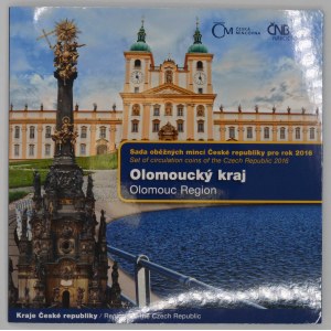 Sada oběhových mincí 2016 Olomoucký kraj, orig. obal